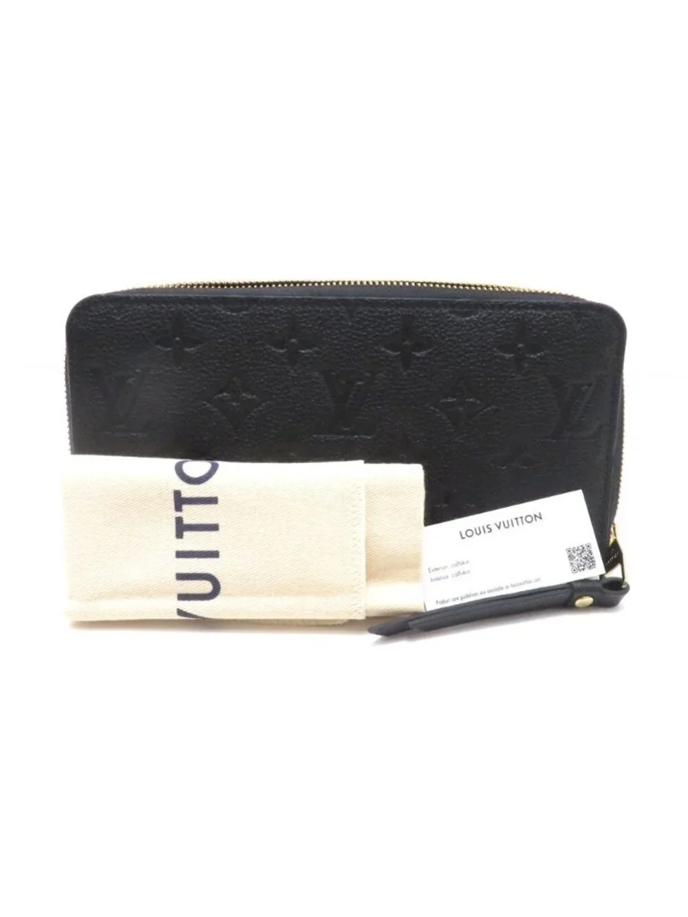 Louis Vuitton Zippy Wallet Monogram Empreinte Noir Bicolor